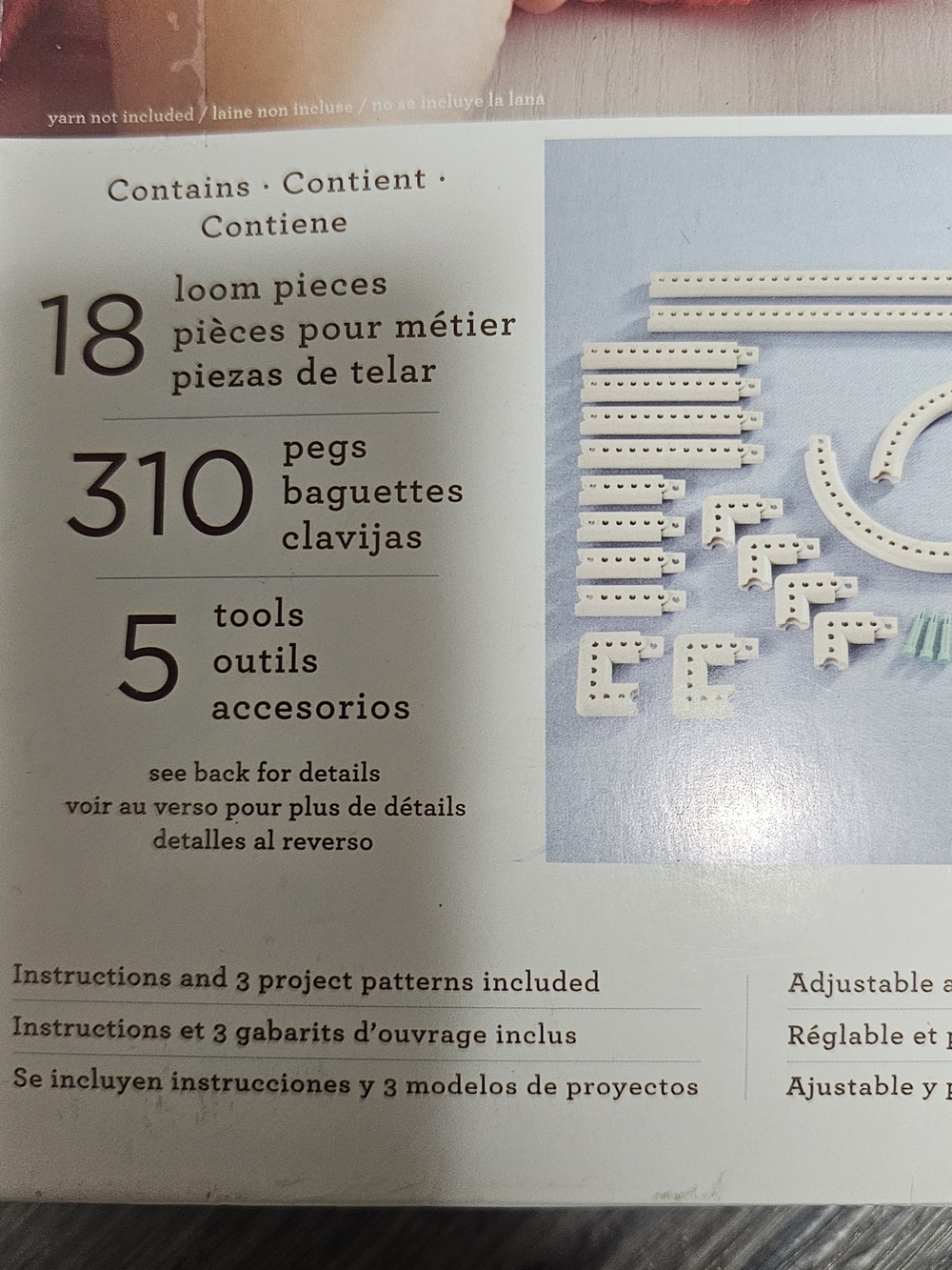 Martha Stewart Crafts Knit & Weave Loom Kit - Pink/Light Blue/White DIY Crochet - Picture 2 of 10